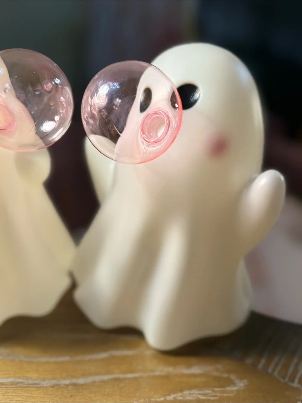 X 1 Open Eyes Viral TikTok Dollar General Blow Mold Ghost with Bubble Gum